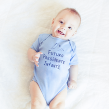 Cargar imagen en el visor de la galería, Body fallero para bebés. Con mensaje futuro presidente infantil.