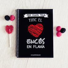Cargar imagen en el visor de la galería, Libreta fallera 'Tinc el cor encés en flama'.