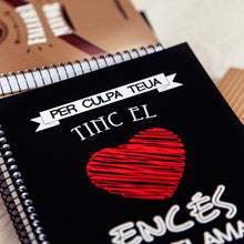 Cargar imagen en el visor de la galería, Libreta fallera 'Tinc el cor encés en flama'.