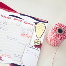 Cargar imagen en el visor de la galería, Organizador y planificador semanal para falleros y falleras.