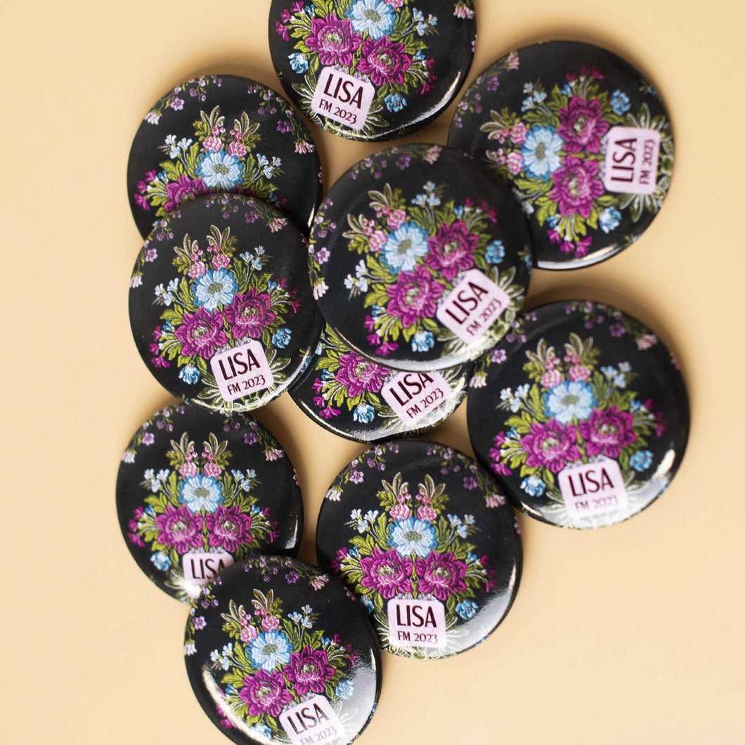 Chapas personalizadas traje fallera