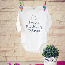 Cargar imagen en el visor de la galería, Body para bebé fallero. Futuro Presidente Inantil.
