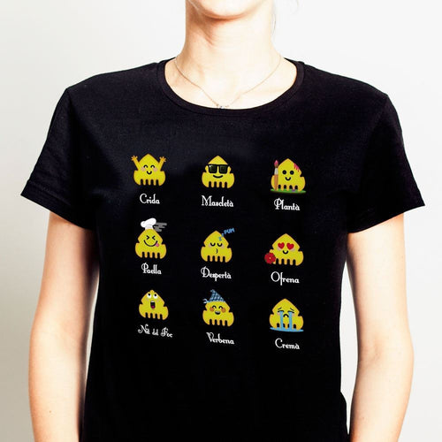 Camiseta fallera. Peinetas emojis falleros