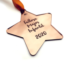 Cargar imagen en el visor de la galería, Estrella fallera de metacrilato para árbol de Navidad
