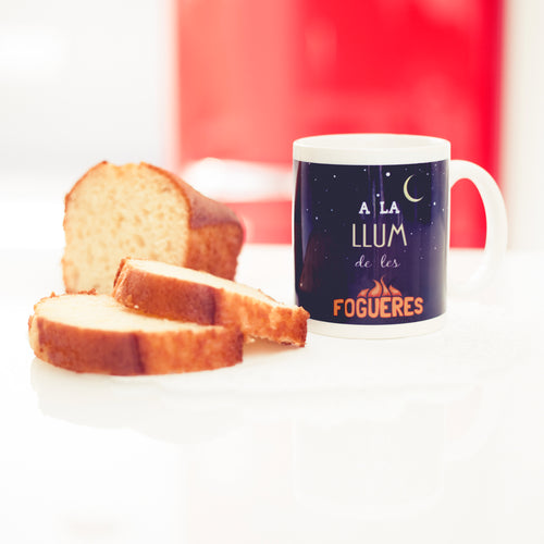 Taza desayuno 'A la llum de les Fogueres'